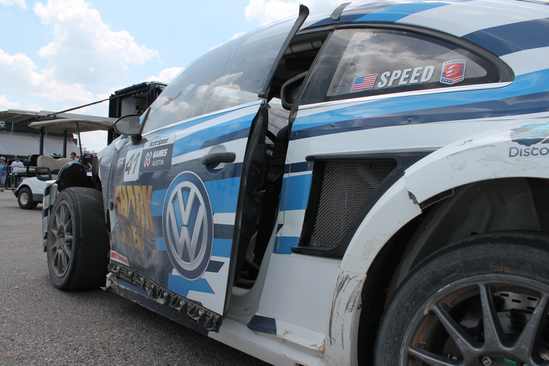 Illustration for article titled Battered Rallycross Volkswagen Finally Looks Like An Off-Road Volkswagen